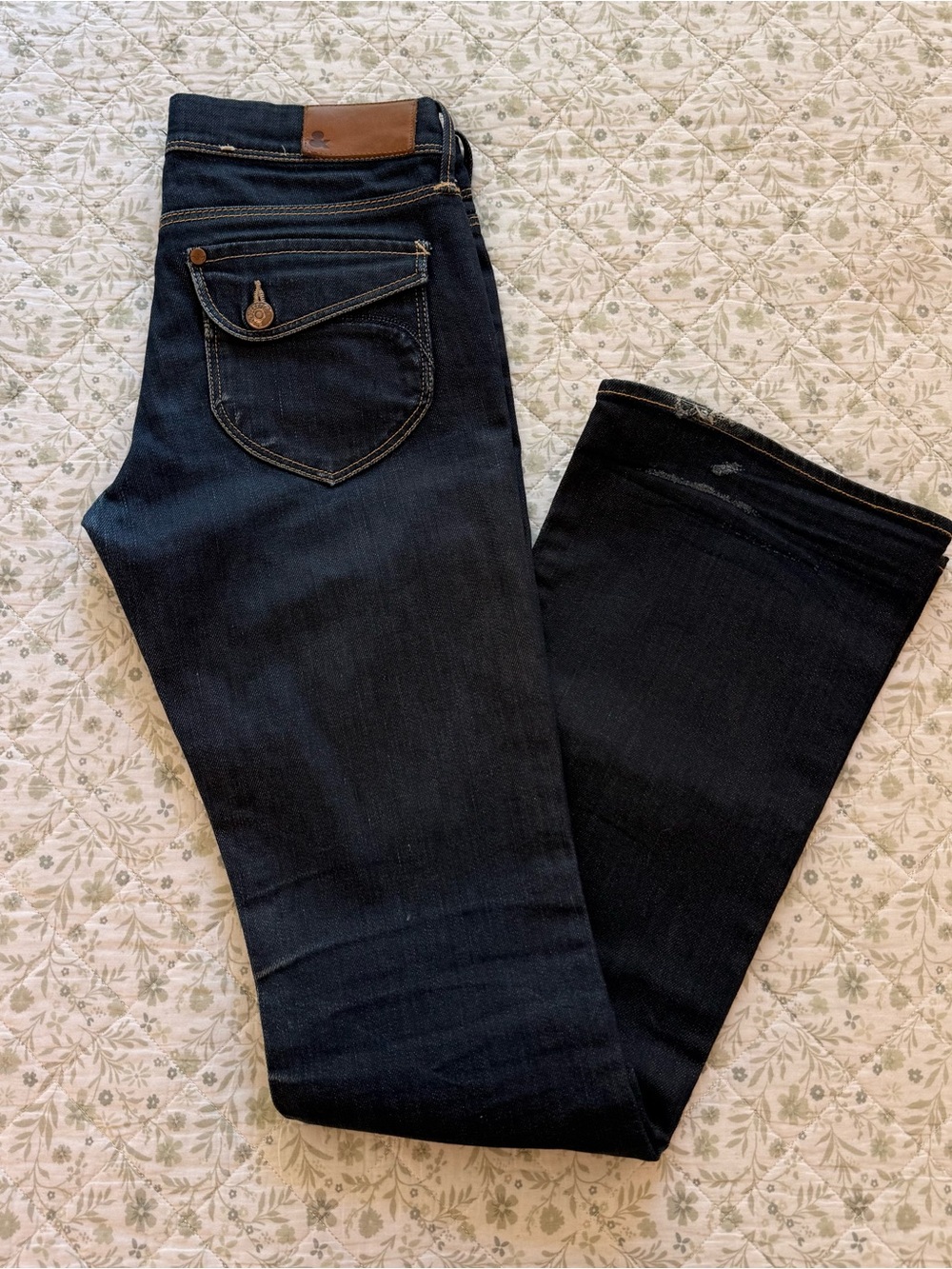 Vintage H&M low rise flare jeans with a dark wash